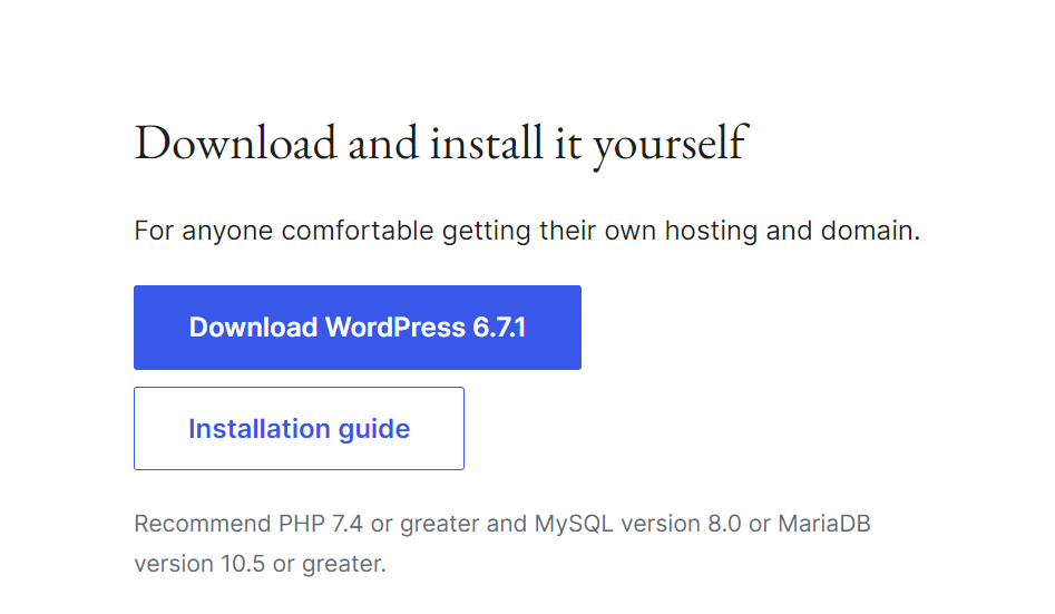 Download WordPress