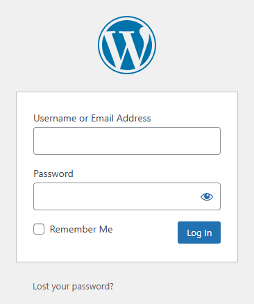 wordpress login